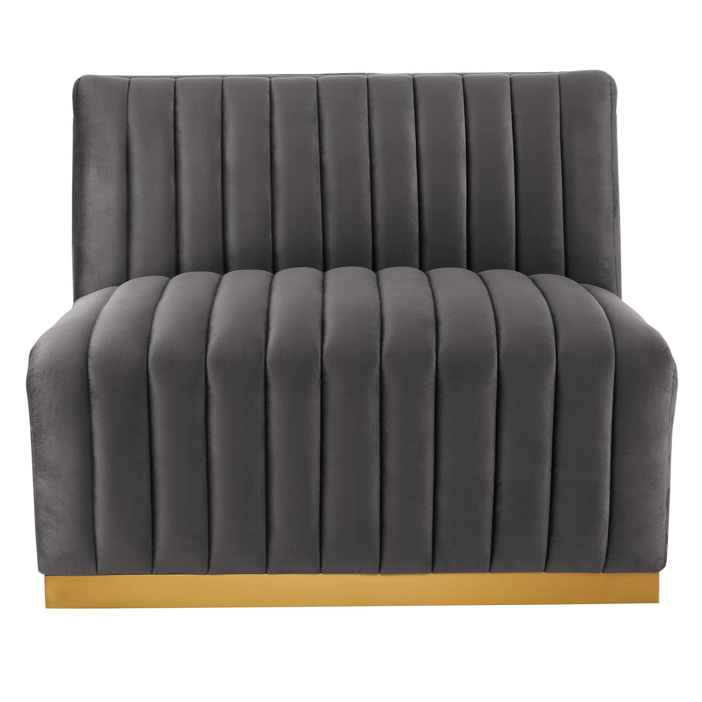 Conjure 4-Piece Channel Tufted Performance Velvet Sofa