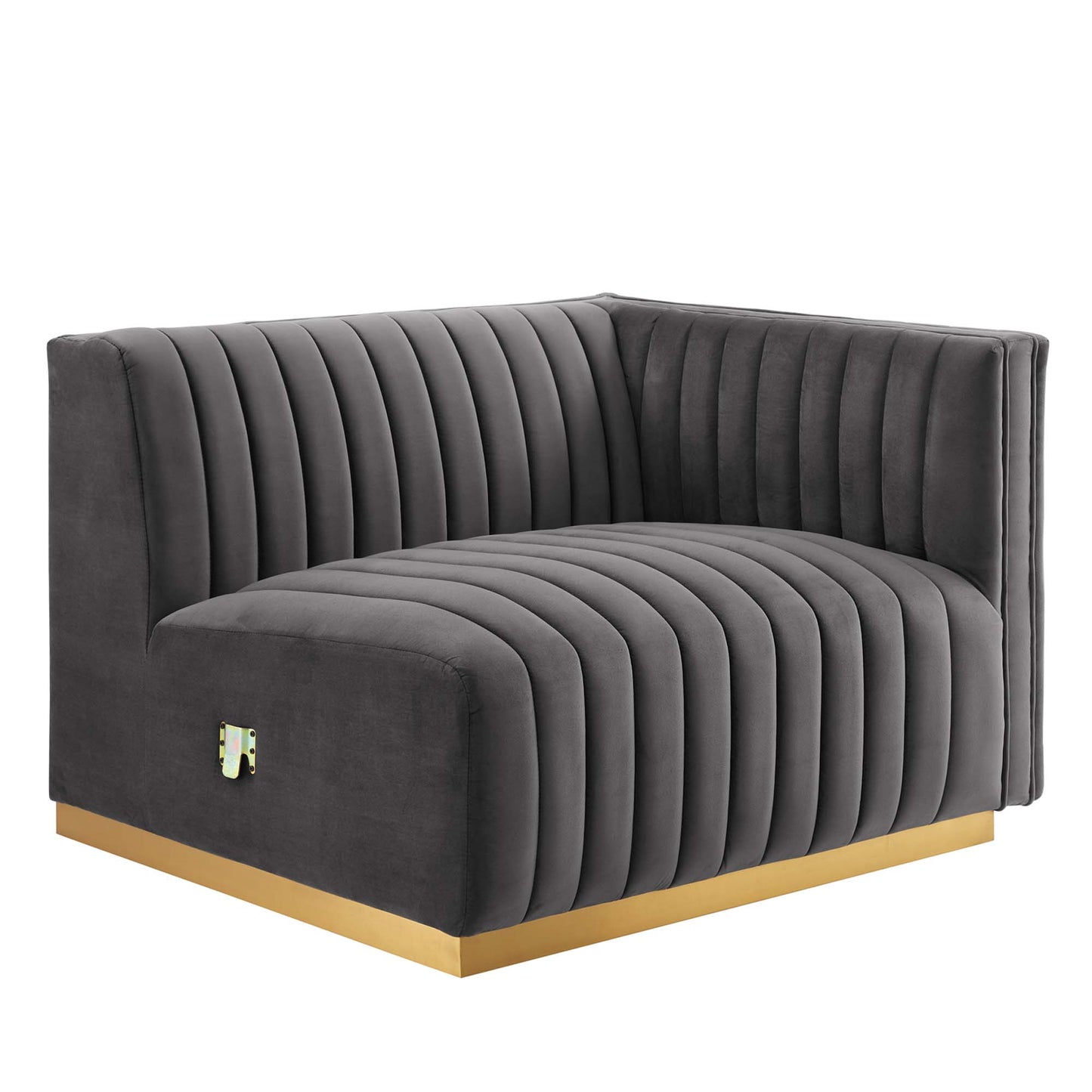 Conjure 4-Piece Channel Tufted Performance Velvet Sofa