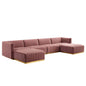 Conjure 6-Piece Channel Tufted Performance Velvet Sectional