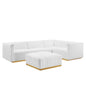 Conjure 5-Piece Channel Tufted Performance Velvet Sectional