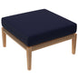 Clearwater Outdoor Patio Teak Wood Ottoman