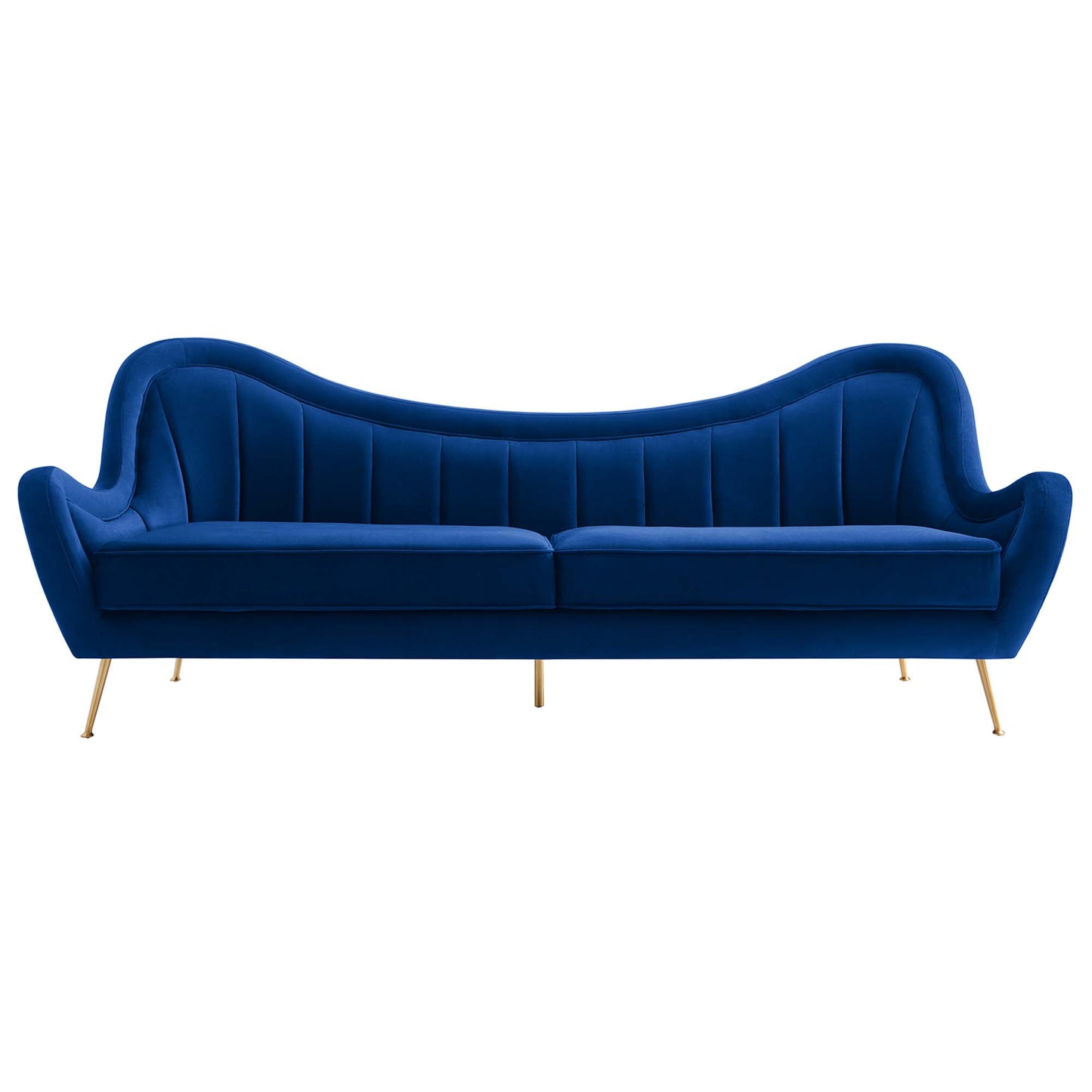 Cheshire Channel Tufted Performance Velvet Sofa