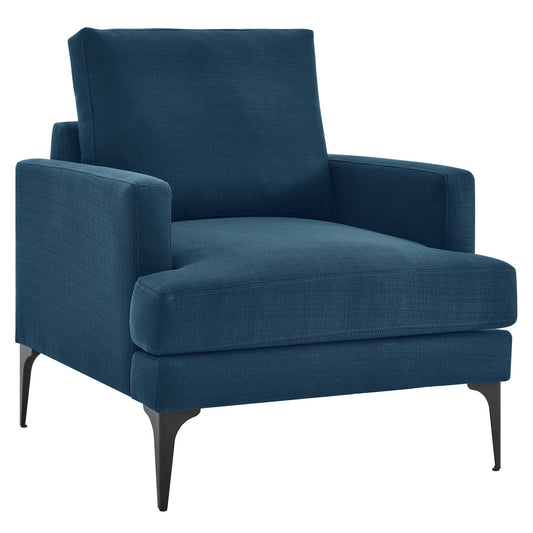 Fauteuil en tissu rembourré Evermore par Modway