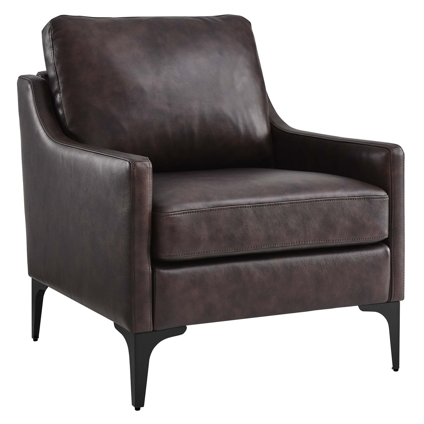 Fauteuil en cuir Corland de Modway