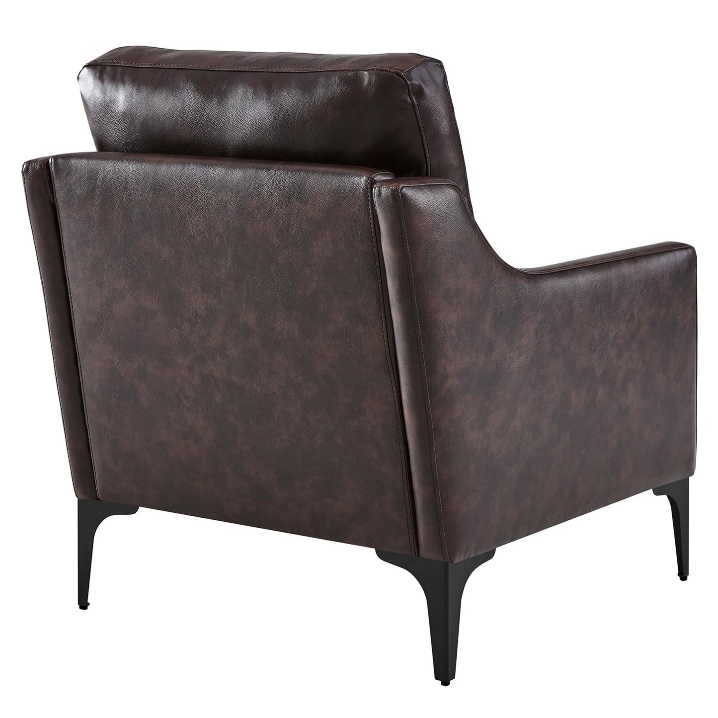 Fauteuil en cuir Corland de Modway