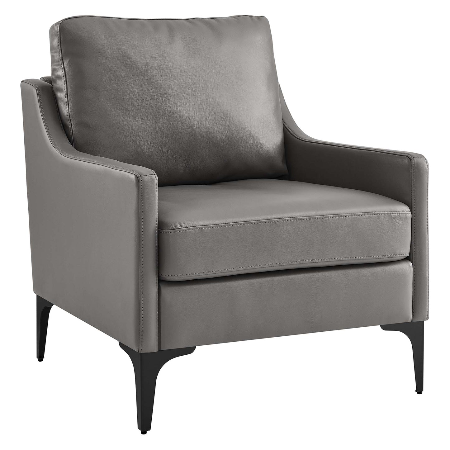 Fauteuil en cuir Corland de Modway