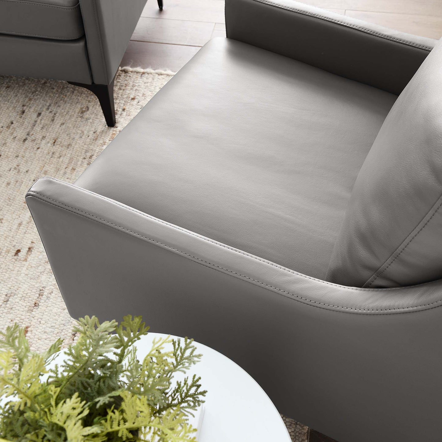 Fauteuil en cuir Corland de Modway