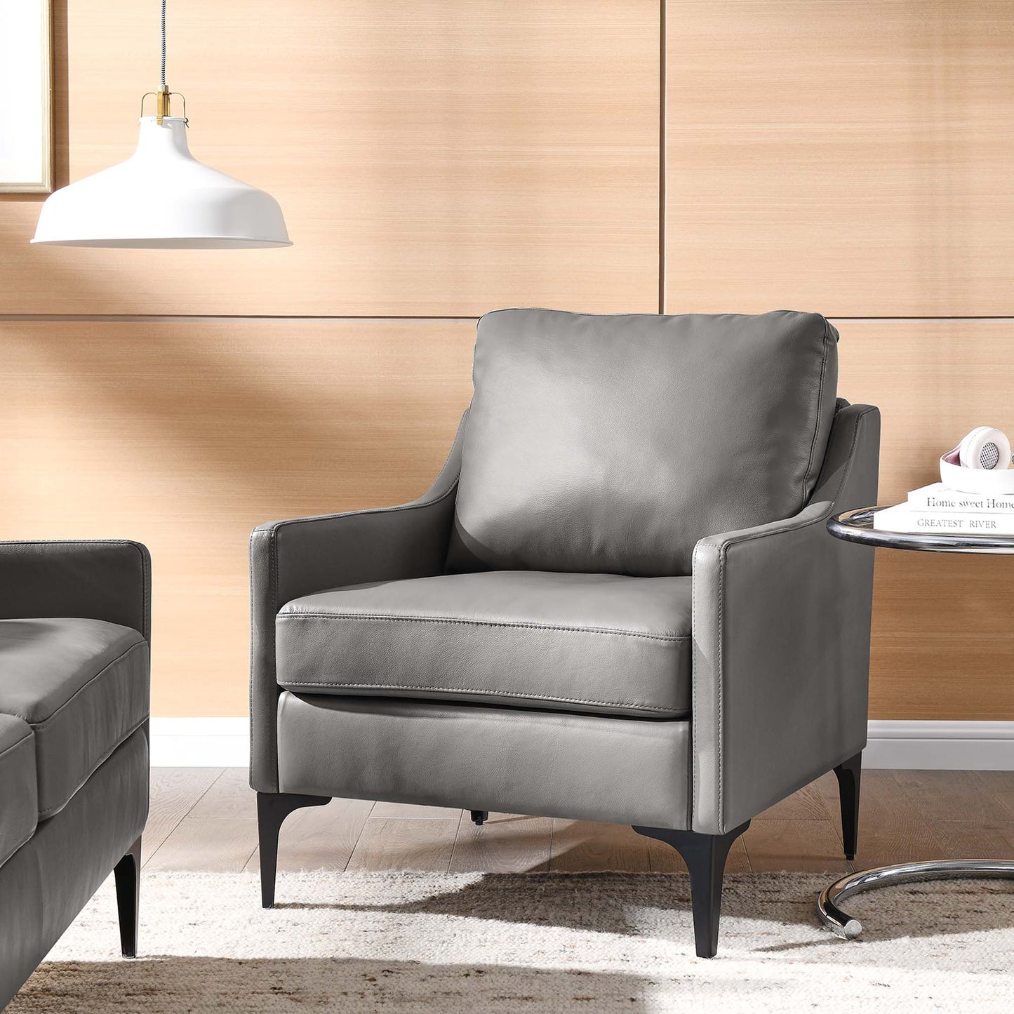 Fauteuil en cuir Corland de Modway