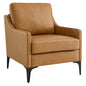 Fauteuil en cuir Corland de Modway