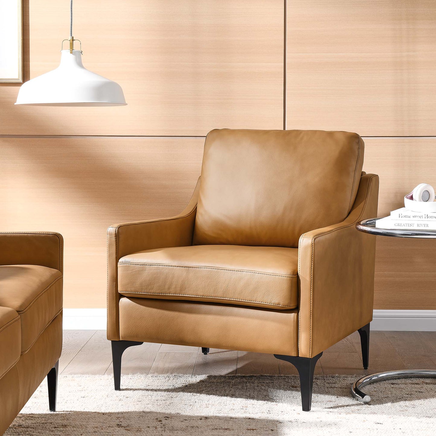 Fauteuil en cuir Corland de Modway