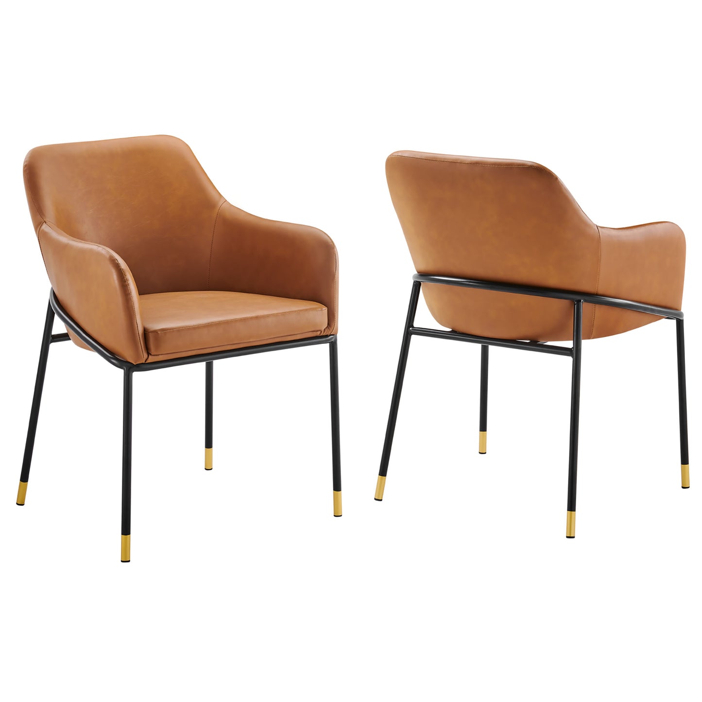 Jovi Vegan Leather Dining Chair Set of 2