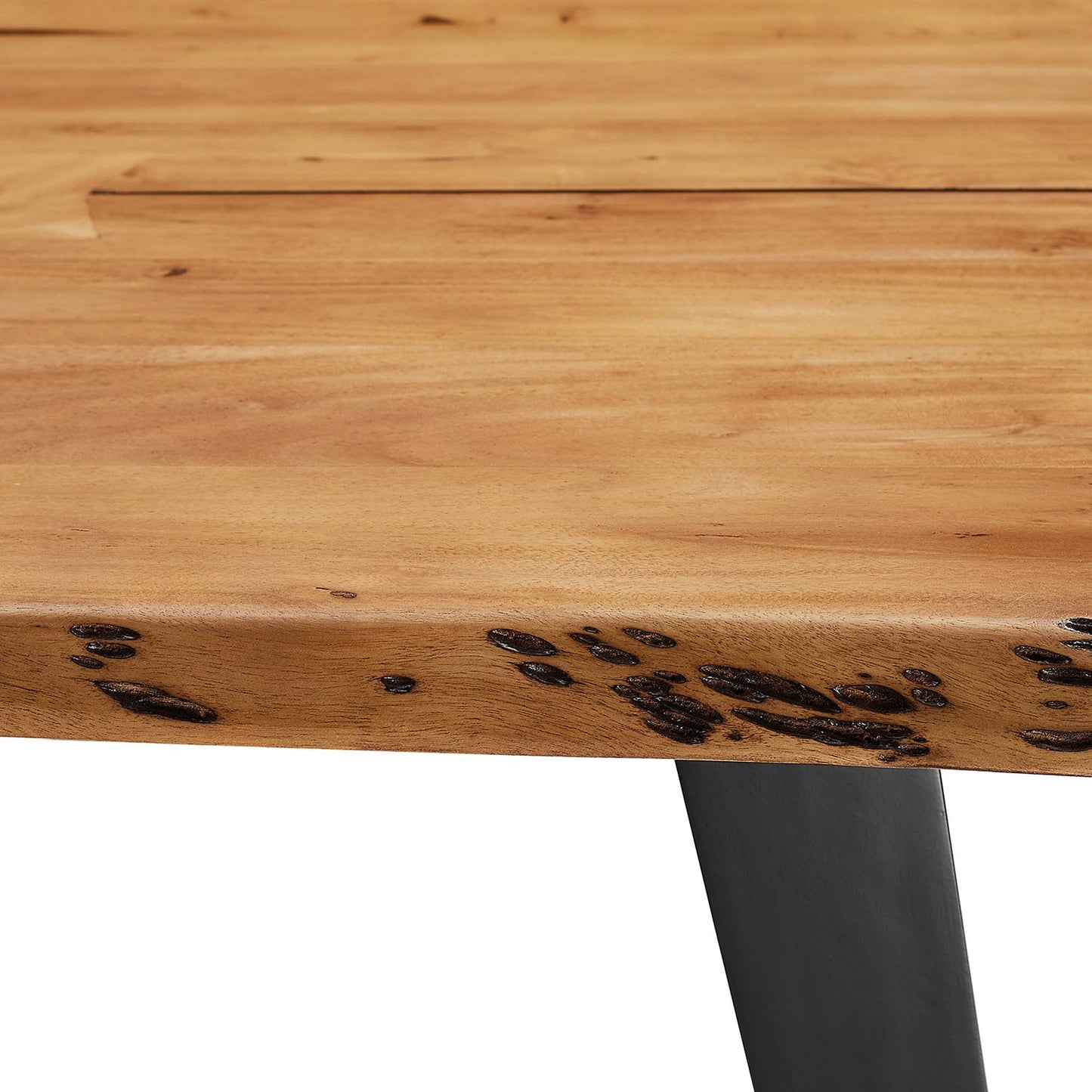 Viggo 74" Live Edge Acacia Wood Dining Table