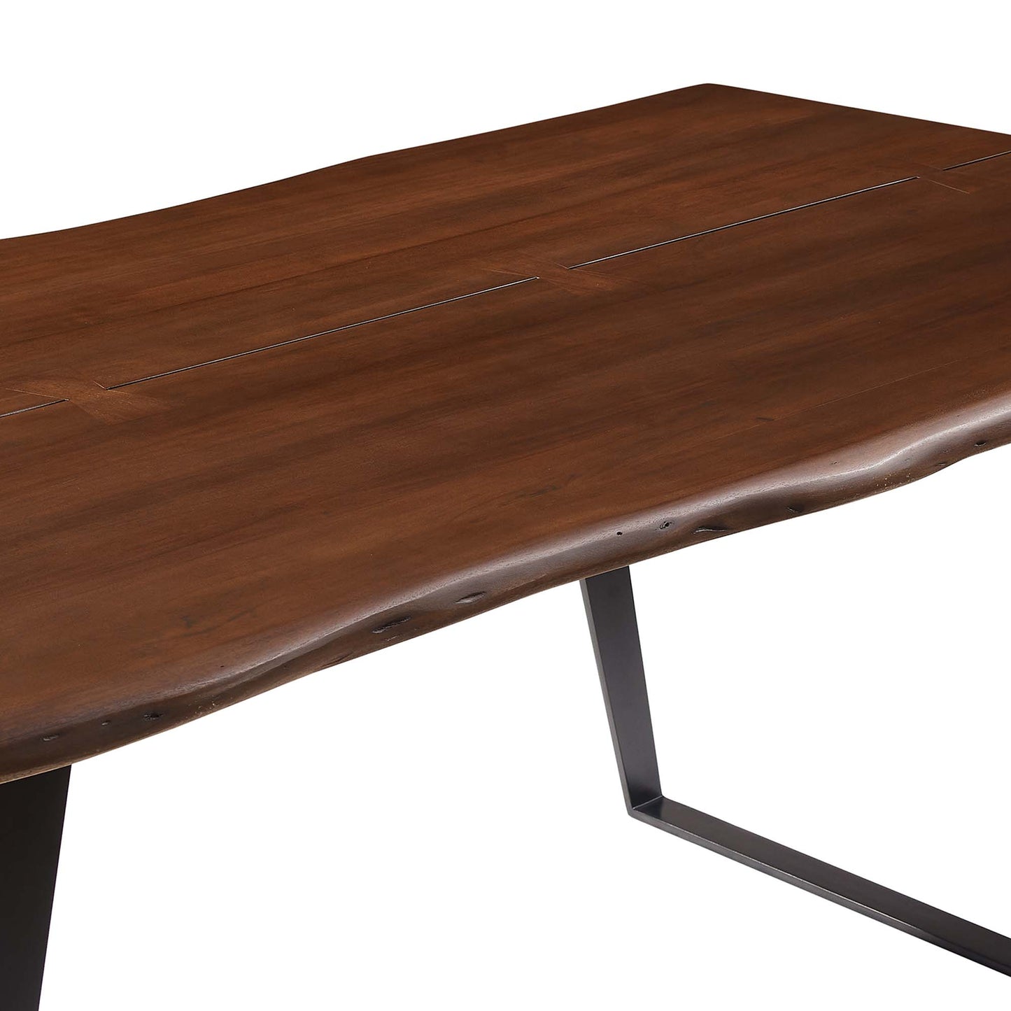 Viggo 74" Live Edge Acacia Wood Dining Table