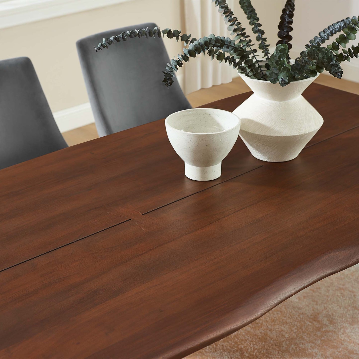 Ardor 74" Live Edge Acacia Wood Acacia Wood Dining Table