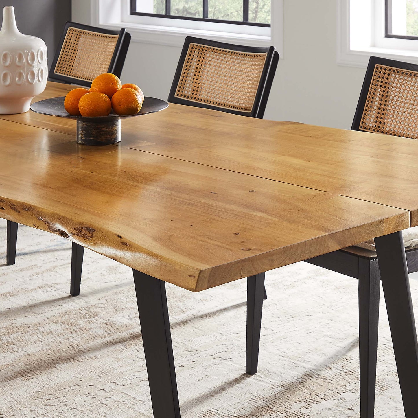 Viggo 96" Live Edge Acacia Wood Acacia Wood Dining Table