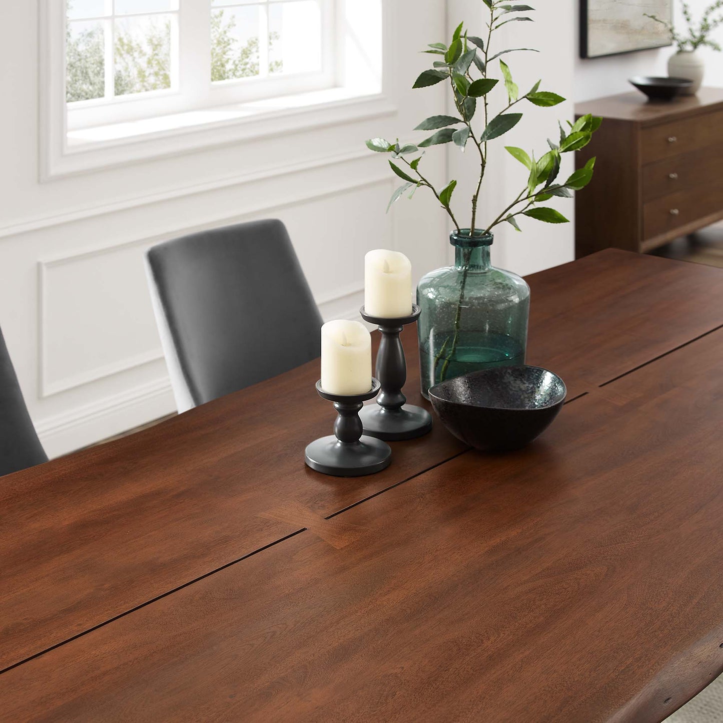 Ardor 96" Live Edge Acacia Wood Acacia Wood Dining Table