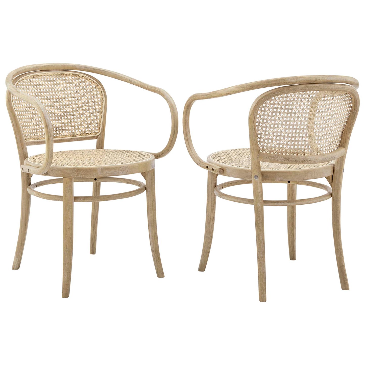 Oliana Wood Dining Armchair Set of 2