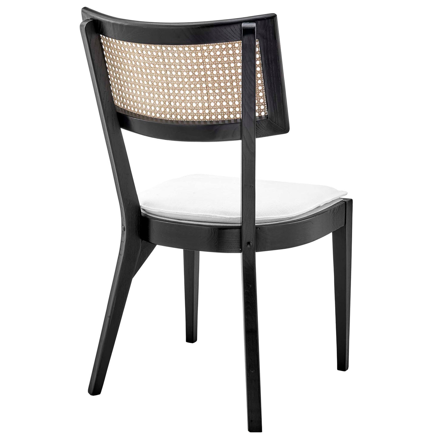 Caledonia Fabric Upholstered Wood Dining Chair Set of 2