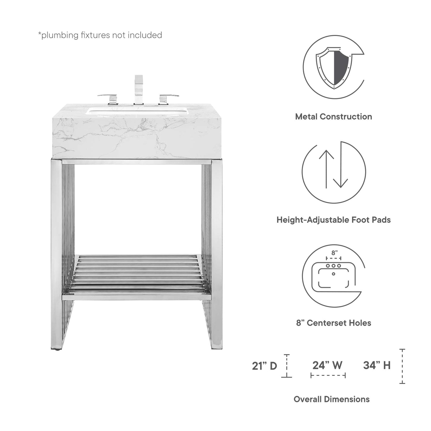 Gridiron 24" Bathroom Vanity