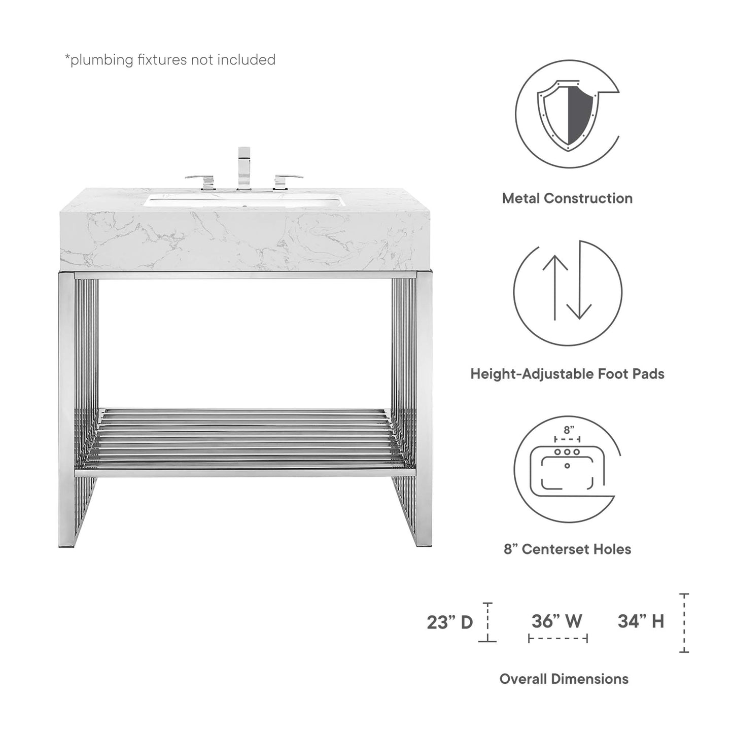 Gridiron 36" Bathroom Vanity