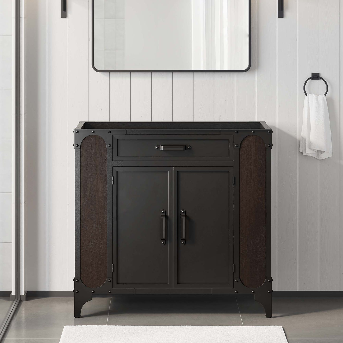 Steamforge 36" Bathroom Vanity Cabinet (Sink Basin Not Included)