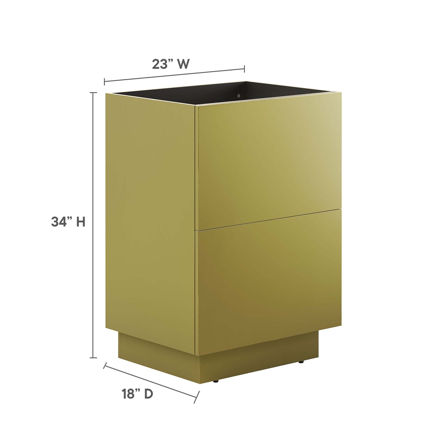 Mueble de baño Quantum de 32" (lavabo no incluido) de Modway