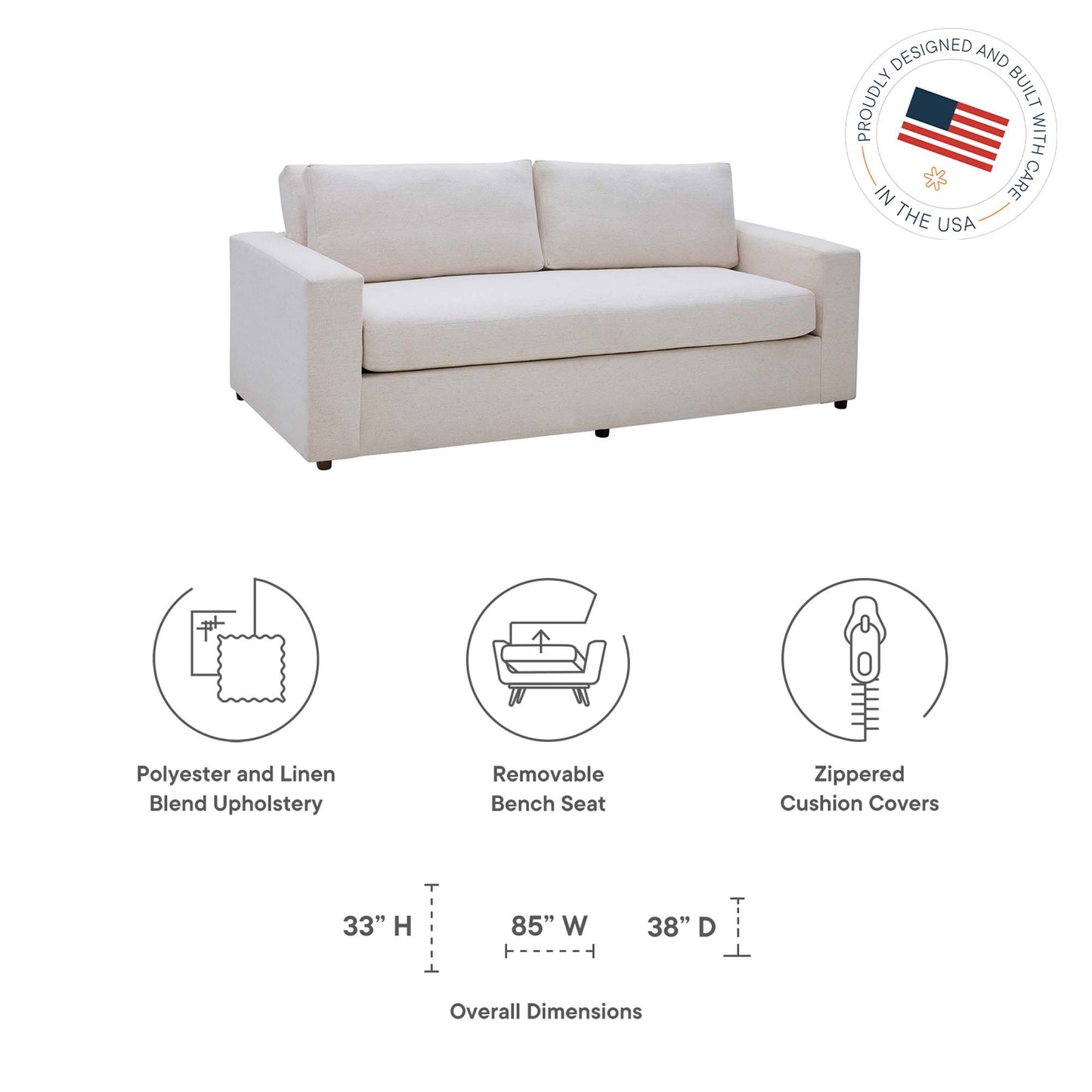 Avendale Linen Blend Sofa