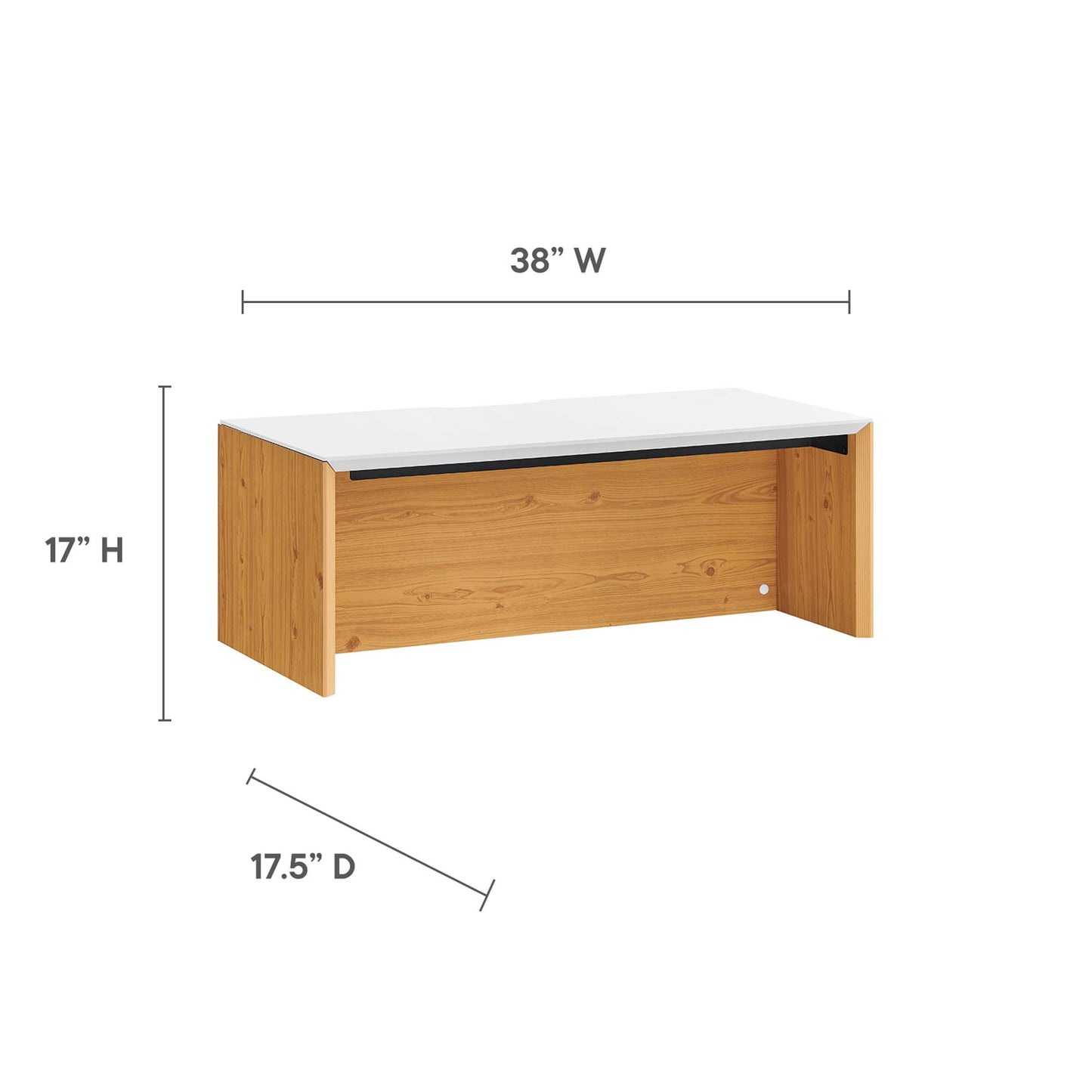 Bureau mural Kinetic 38" par Modway