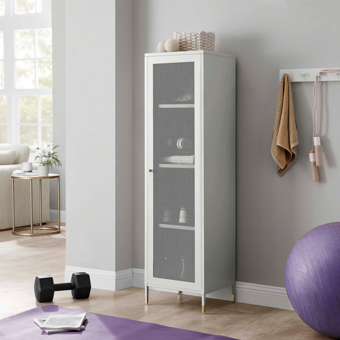 Covelo Tall Storage Cabinet