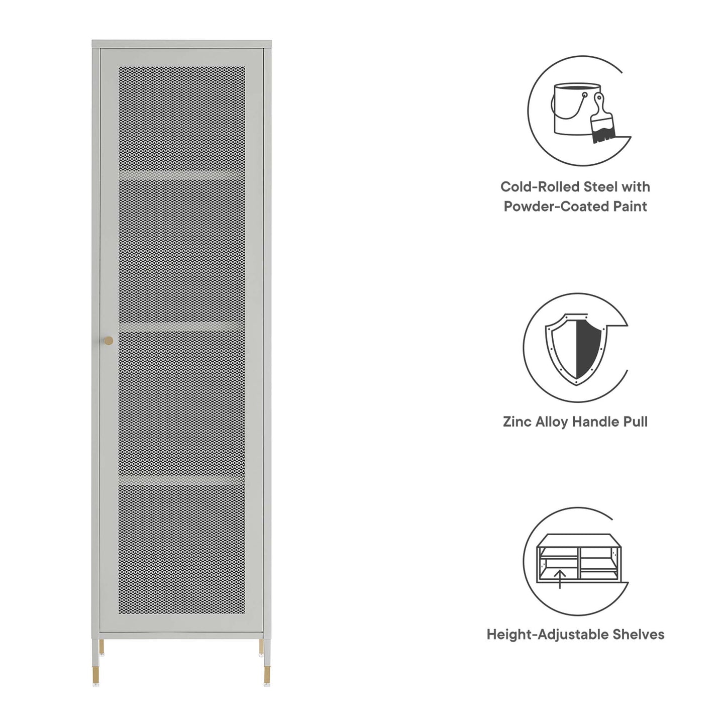 Covelo Tall Storage Cabinet