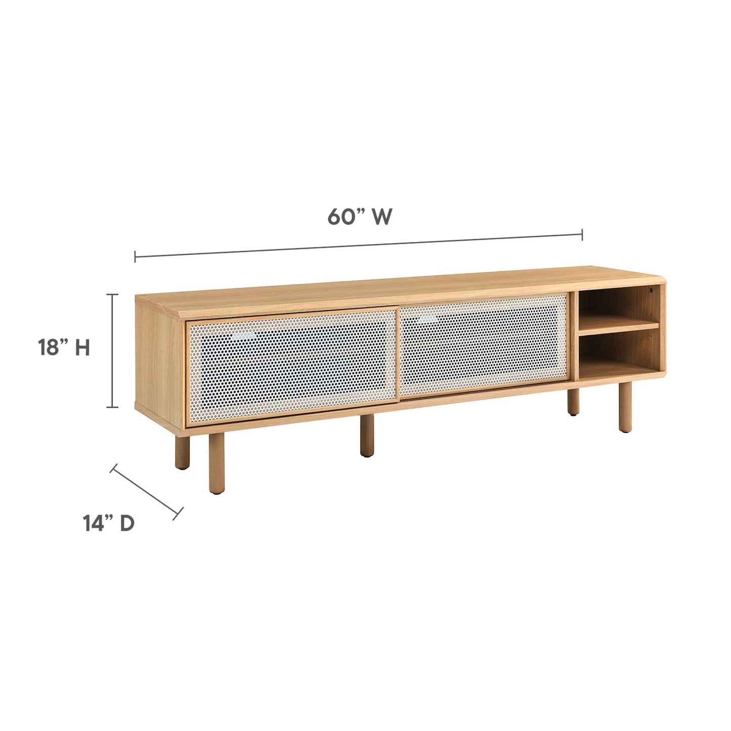 Meuble TV Kurtis 60" par Modway