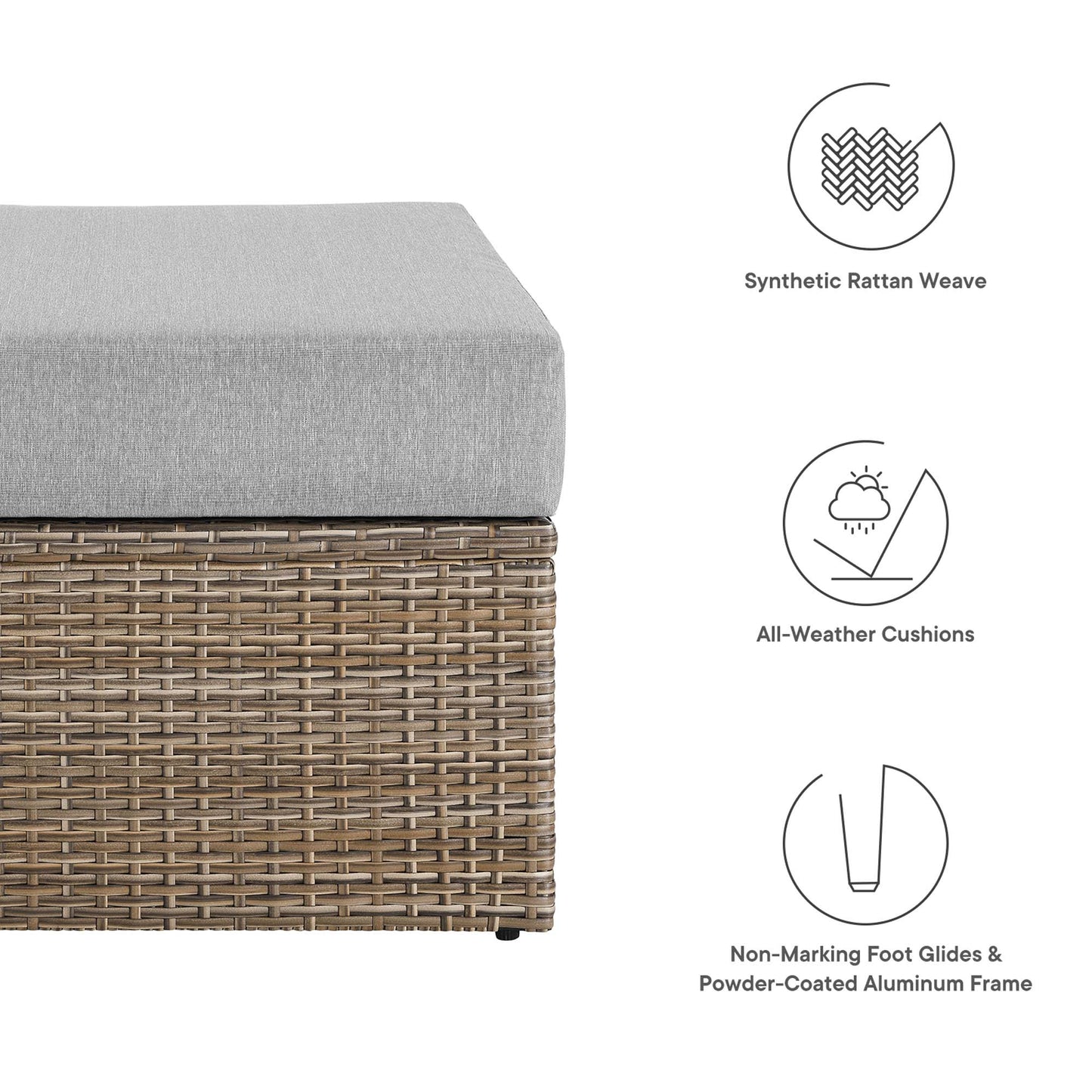 Convene Outdoor Patio Ottoman