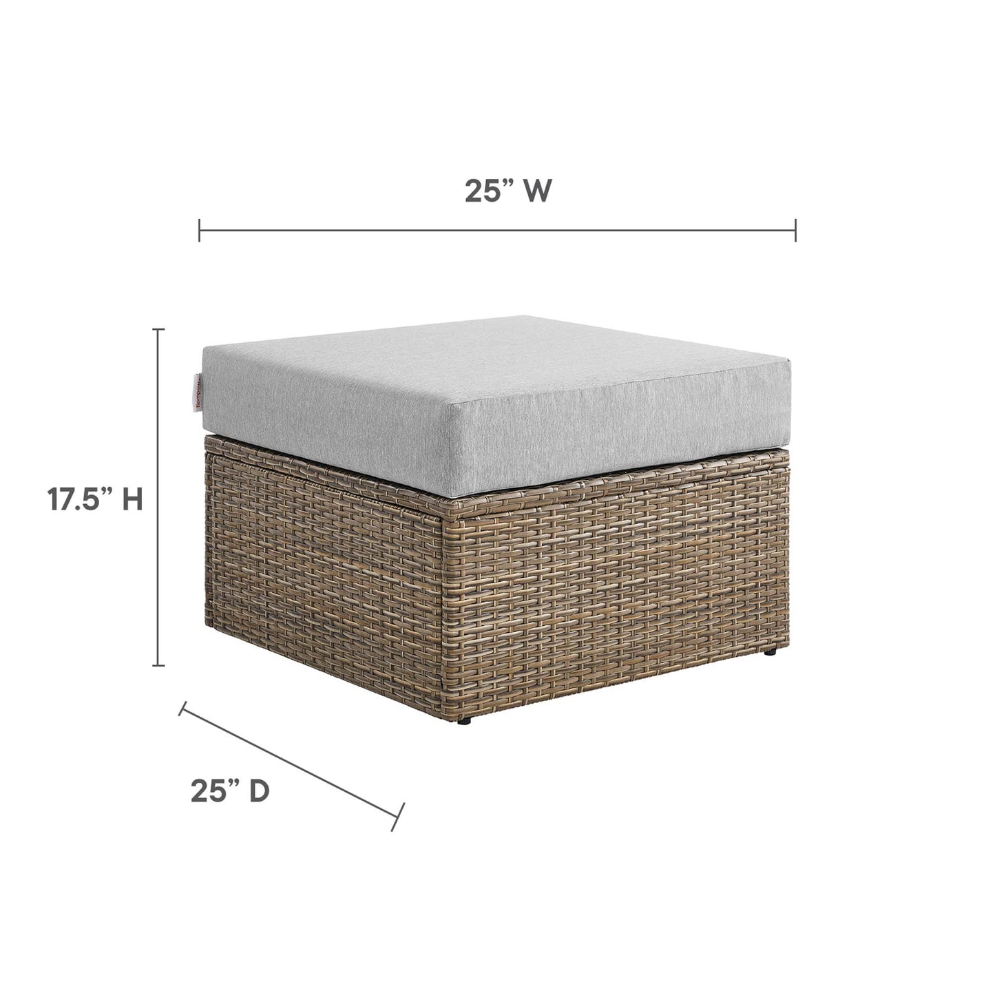 Convene Outdoor Patio Ottoman