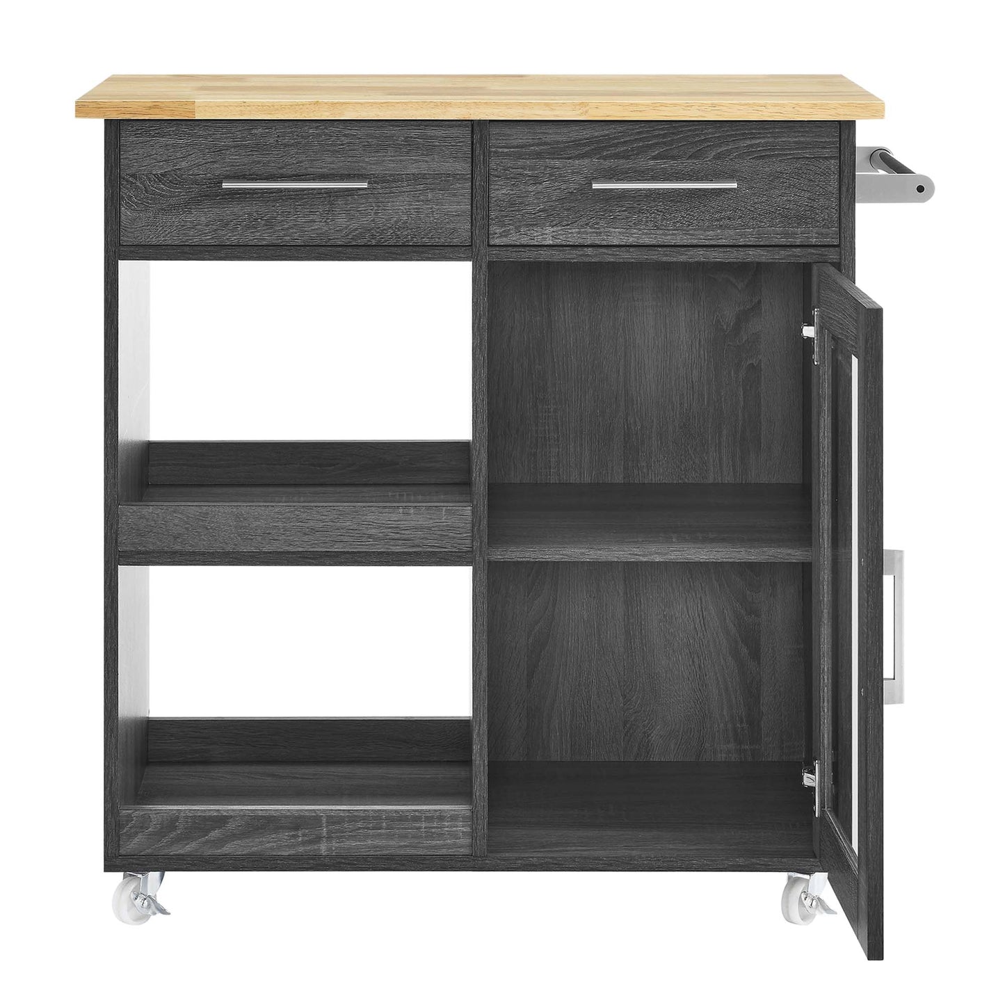 Culinary Kitchen Cart With Towel Bar