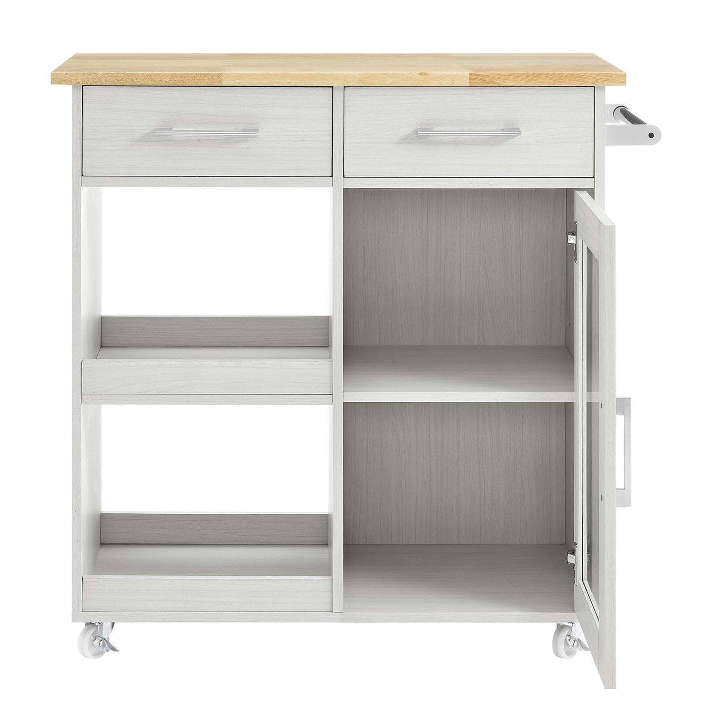 Culinary Kitchen Cart With Towel Bar