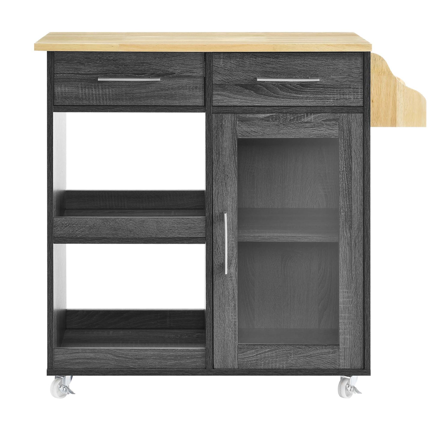 Culinary Kitchen Cart With Spice Rack