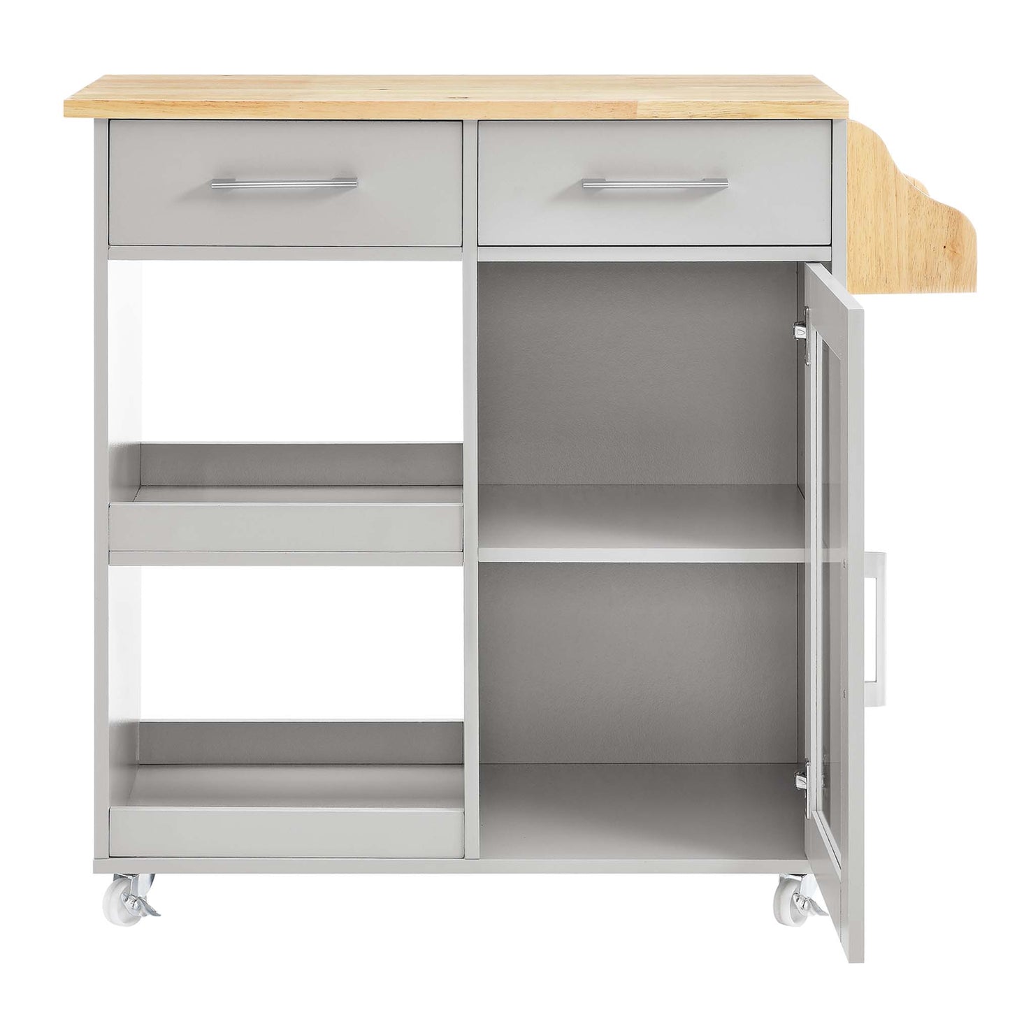 Culinary Kitchen Cart With Spice Rack