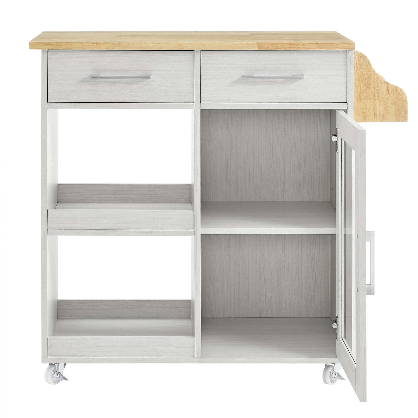 Culinary Kitchen Cart With Spice Rack