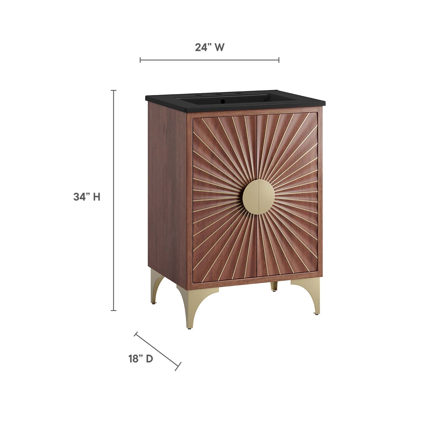 Meuble-lavabo Daylight 24" par Modway