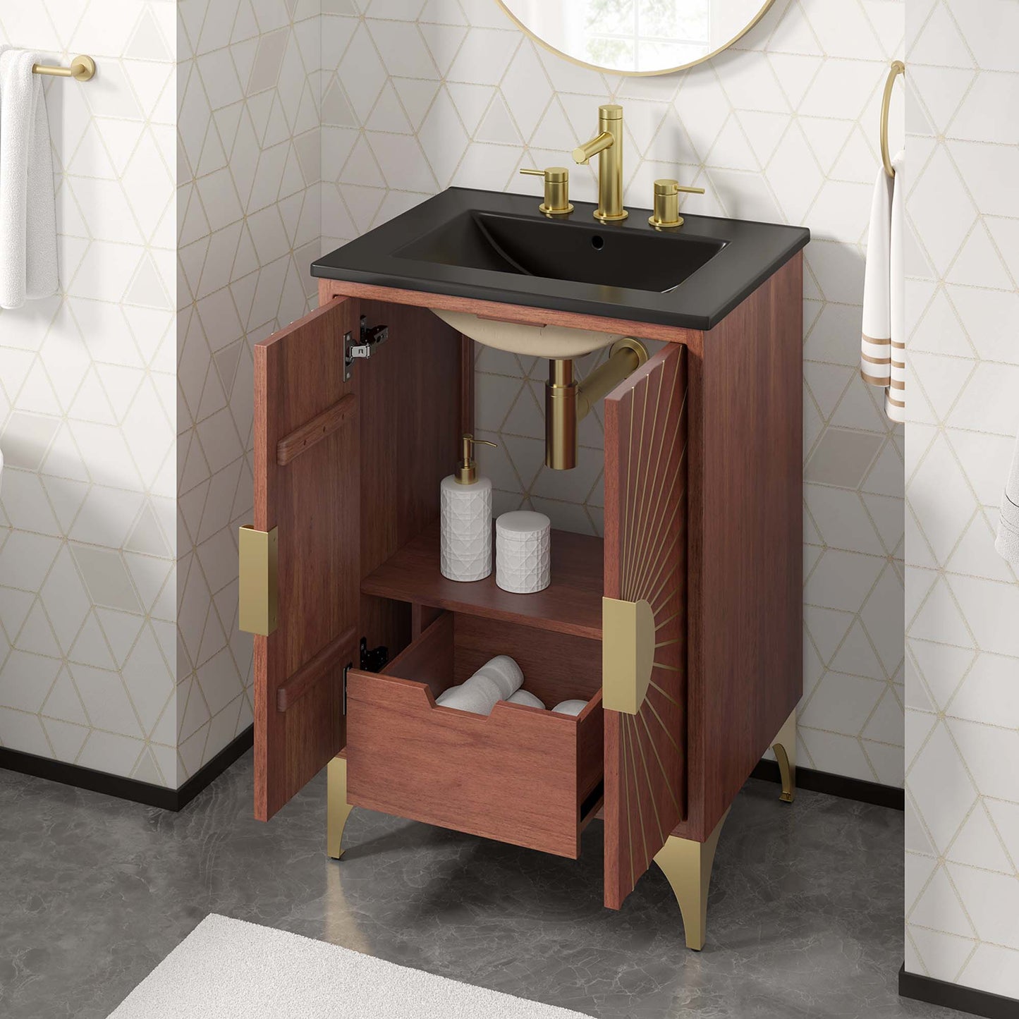 Meuble-lavabo Daylight 24" par Modway