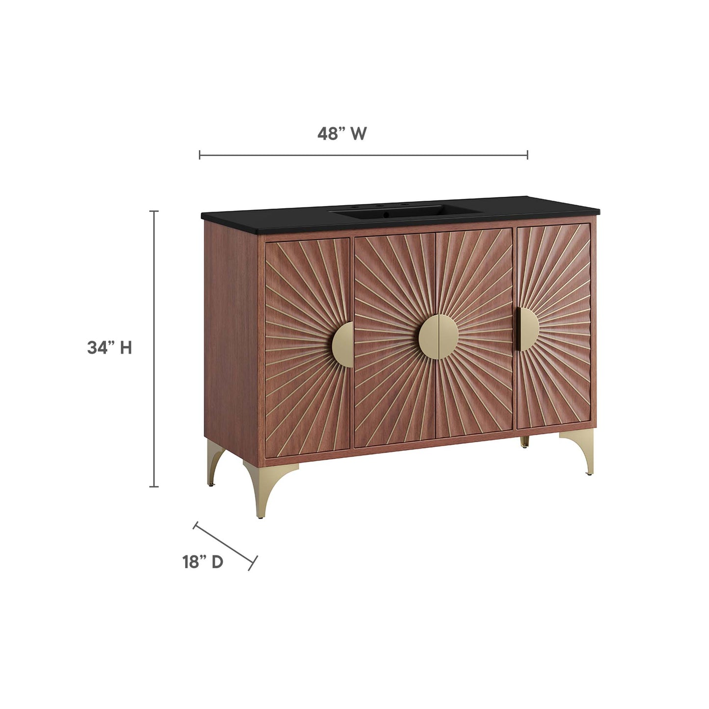 Meuble-lavabo Daylight 48" par Modway