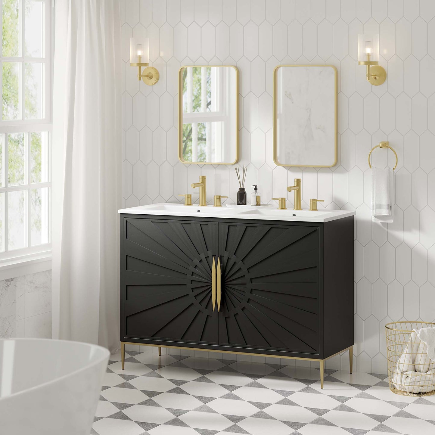 Awaken 48" Double Sink Bathroom Vanity