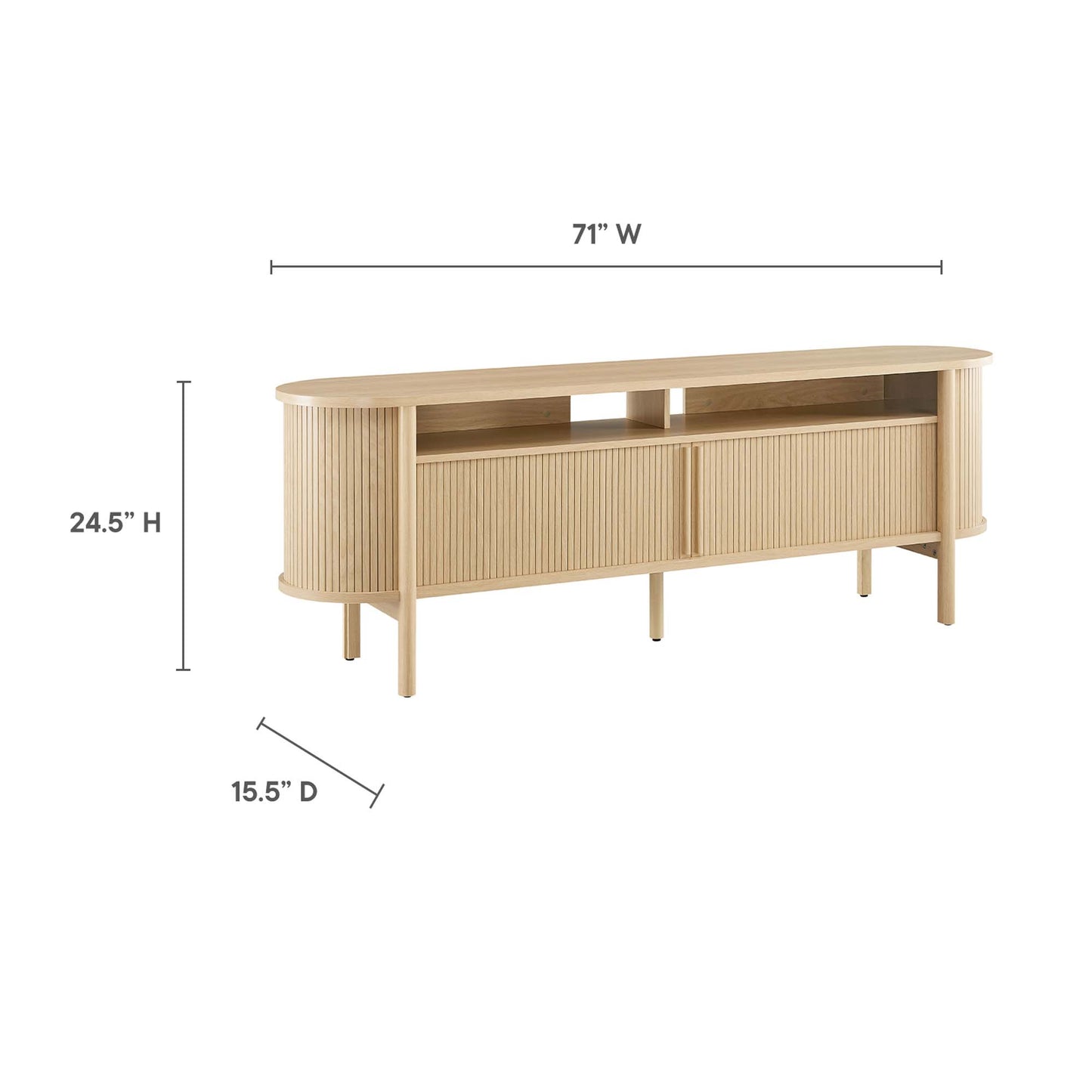 Cadence 71" Curved TV Stand