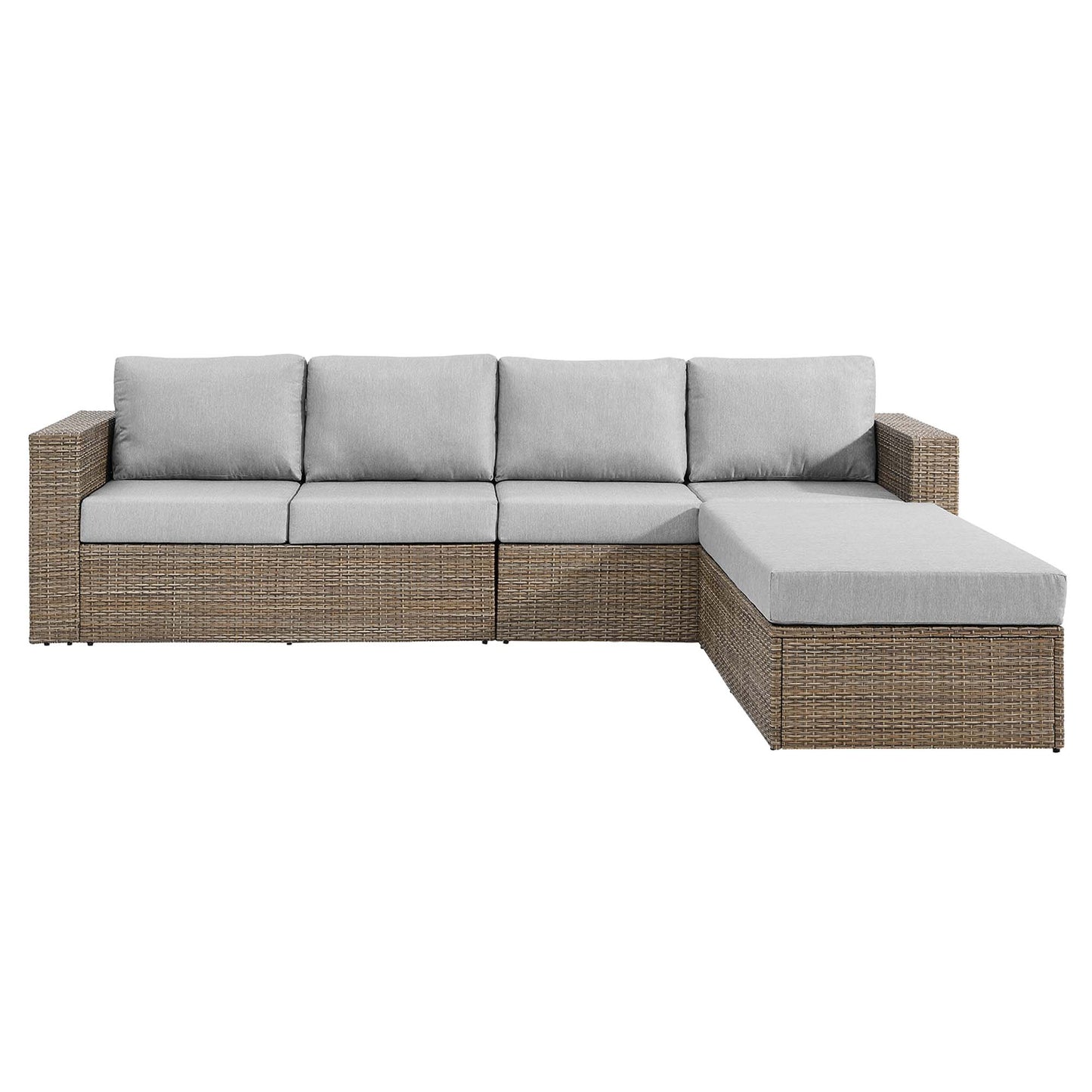 Convene Outdoor Patio Sectional Sofa and Ottoman Set