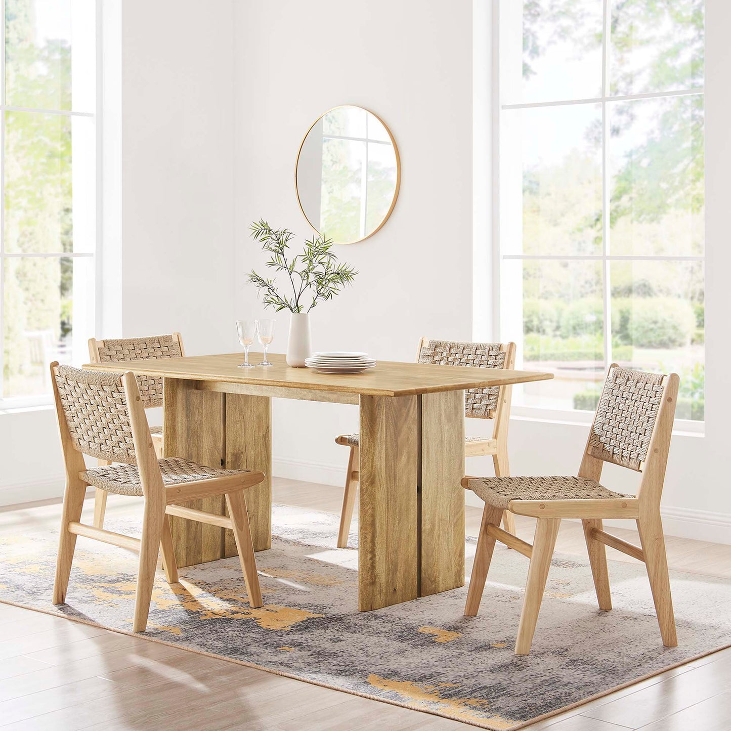 Amistad 60" Wood Dining Table