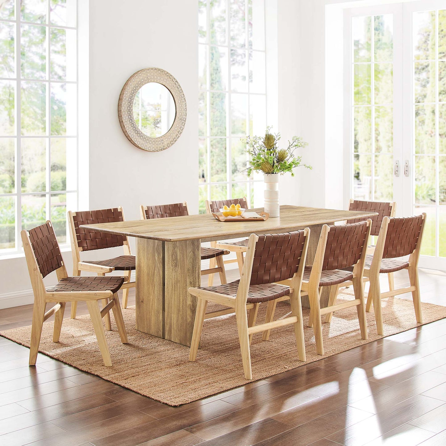 Amistad 86" Wood Dining Table