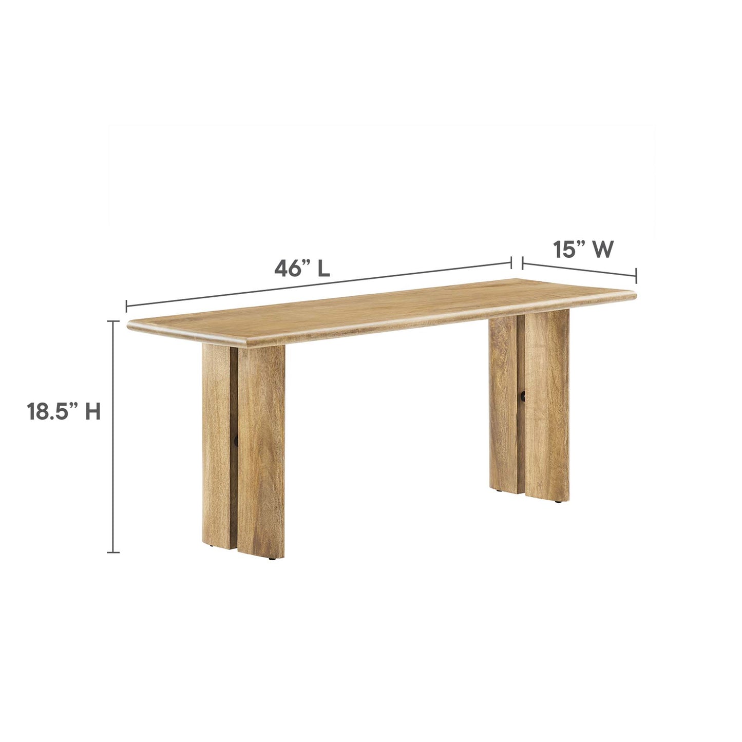 Amistad 46" Wood Bench