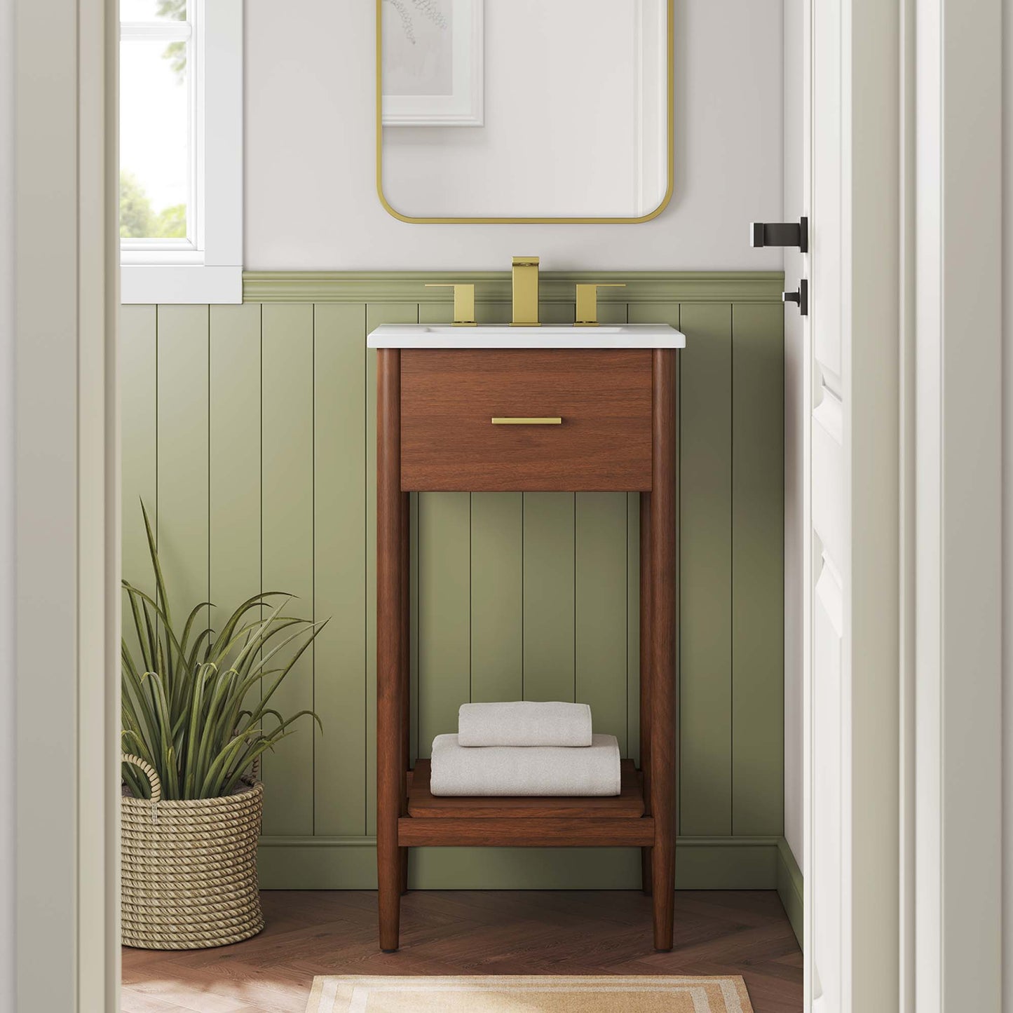 Zaire 18" Bathroom Vanity Cabinet (Sink Basin Not Included)