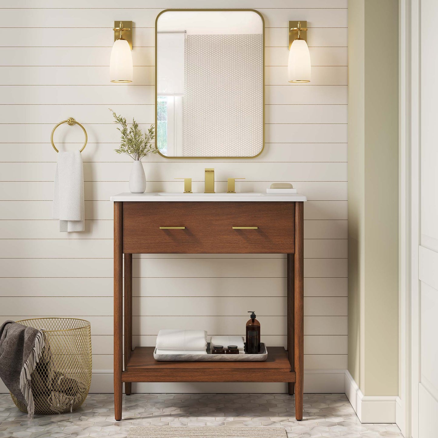 Zaire 30" Bathroom Vanity Cabinet (Sink Basin Not Included)