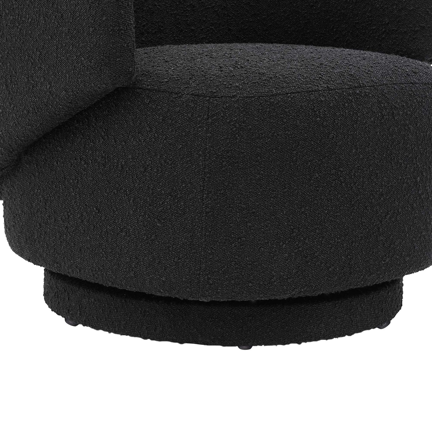 Celestia Boucle Fabric Swivel Chair